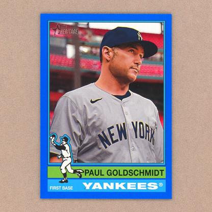 2025 Topps Heritage Paul Goldschmidt (Dark Blue)
