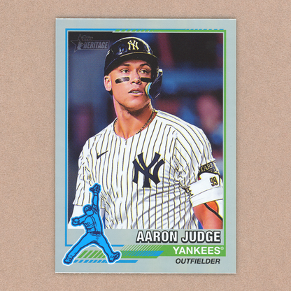 2025 Topps Heritage Aaron Judge 1976 Redefined