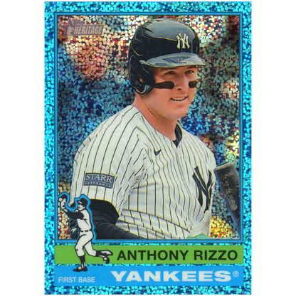 2025 Topps Heritage Anthony Rizzo (Light Blue Sparkle)