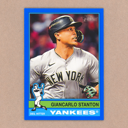 2025 Topps Heritage Giancarlo Stanton (Dark Blue)