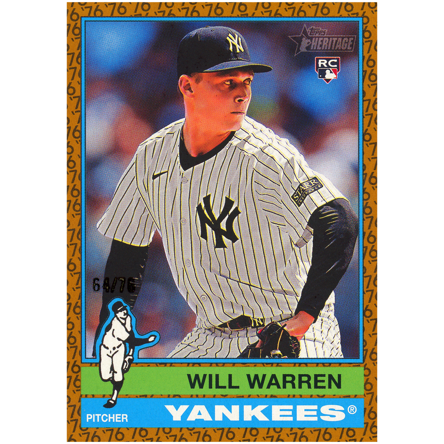 2025 Topps Heritage Will Warren RC (Bicentennial)