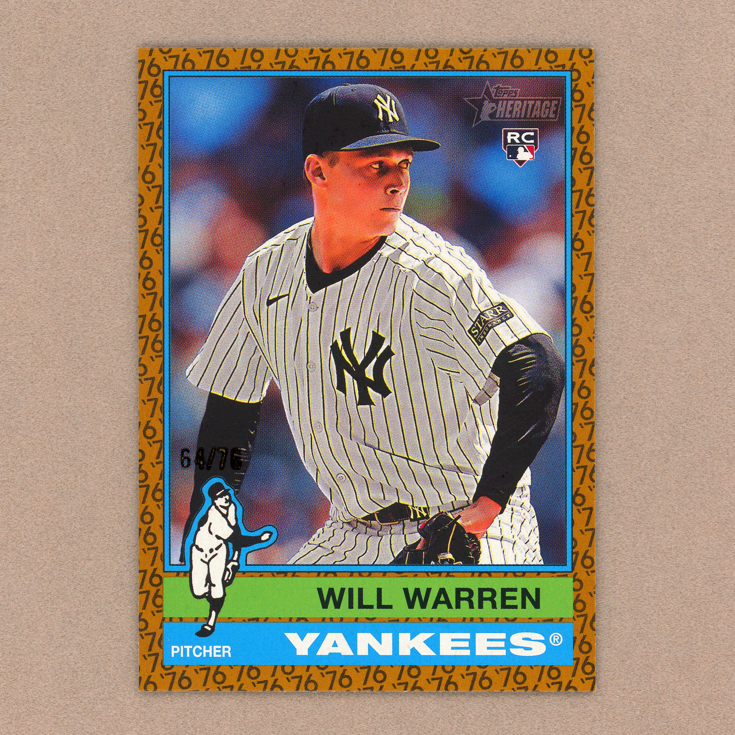 2025 Topps Heritage Will Warren RC (Bicentennial)