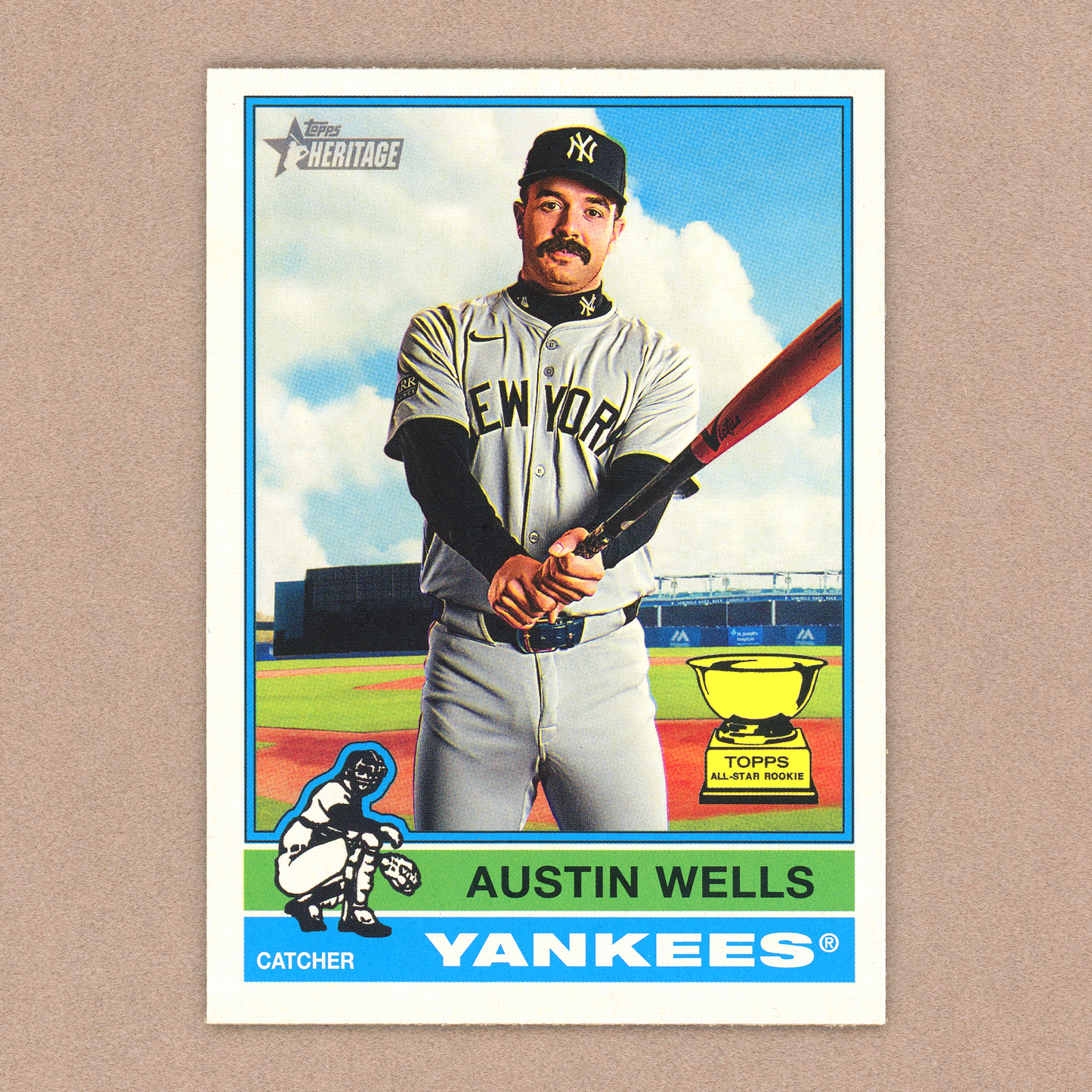 2025 Topps Heritage Austin Wells (SP)