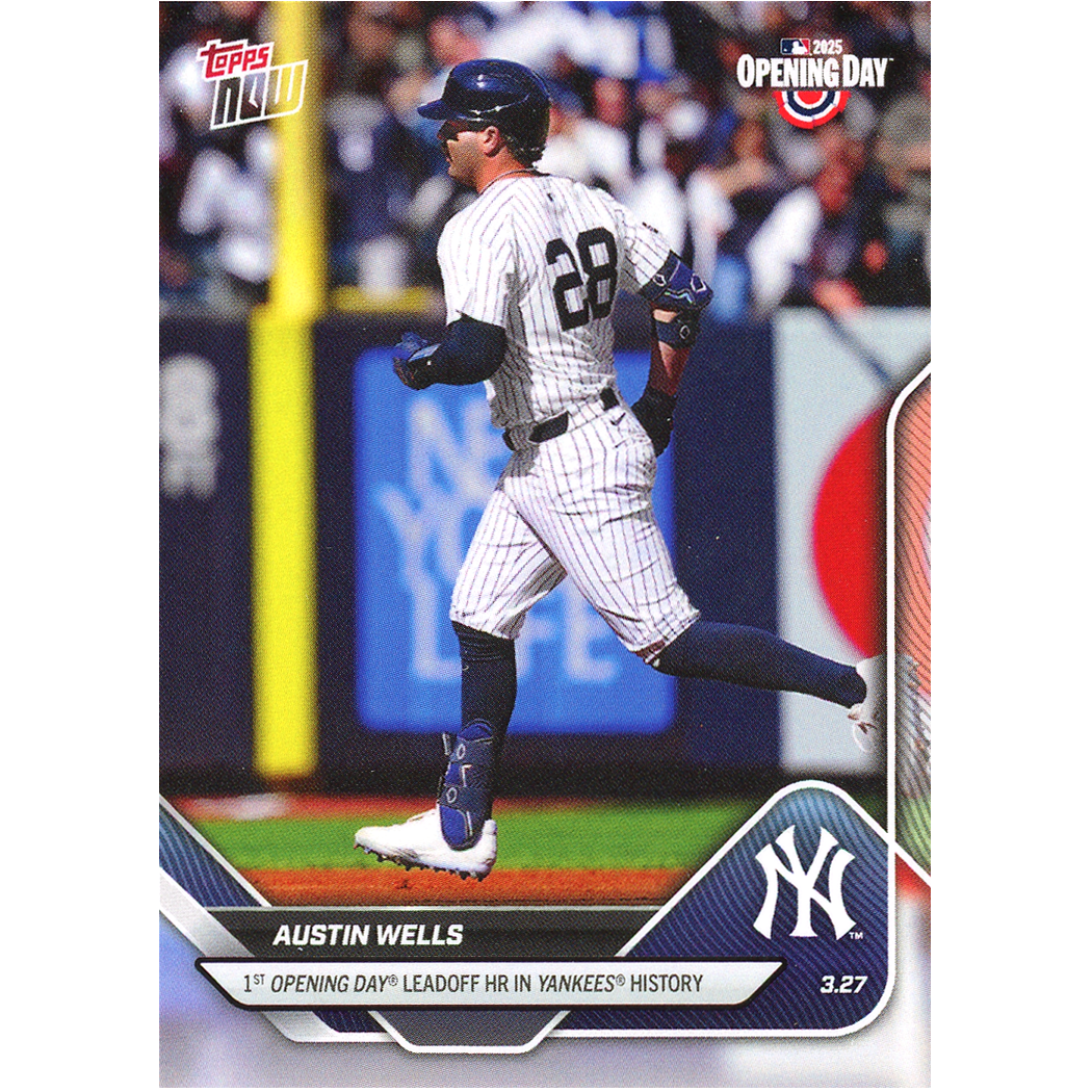 2025 Topps Now Austin Wells - Opening Day Leadoff HR