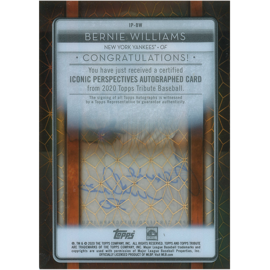 2020 Topps Tribute Bernie Williams Autograph