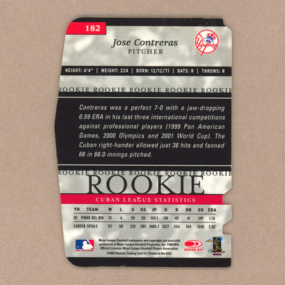 2003 Donruss Elite Jose Contreras Status