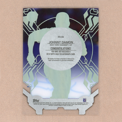 2019 Topps High Tek Johnny Damon Autograph