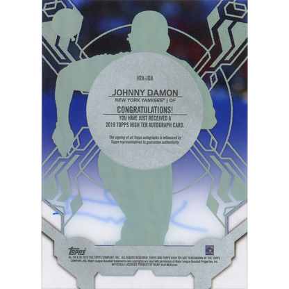 2019 Topps High Tek Johnny Damon Autograph
