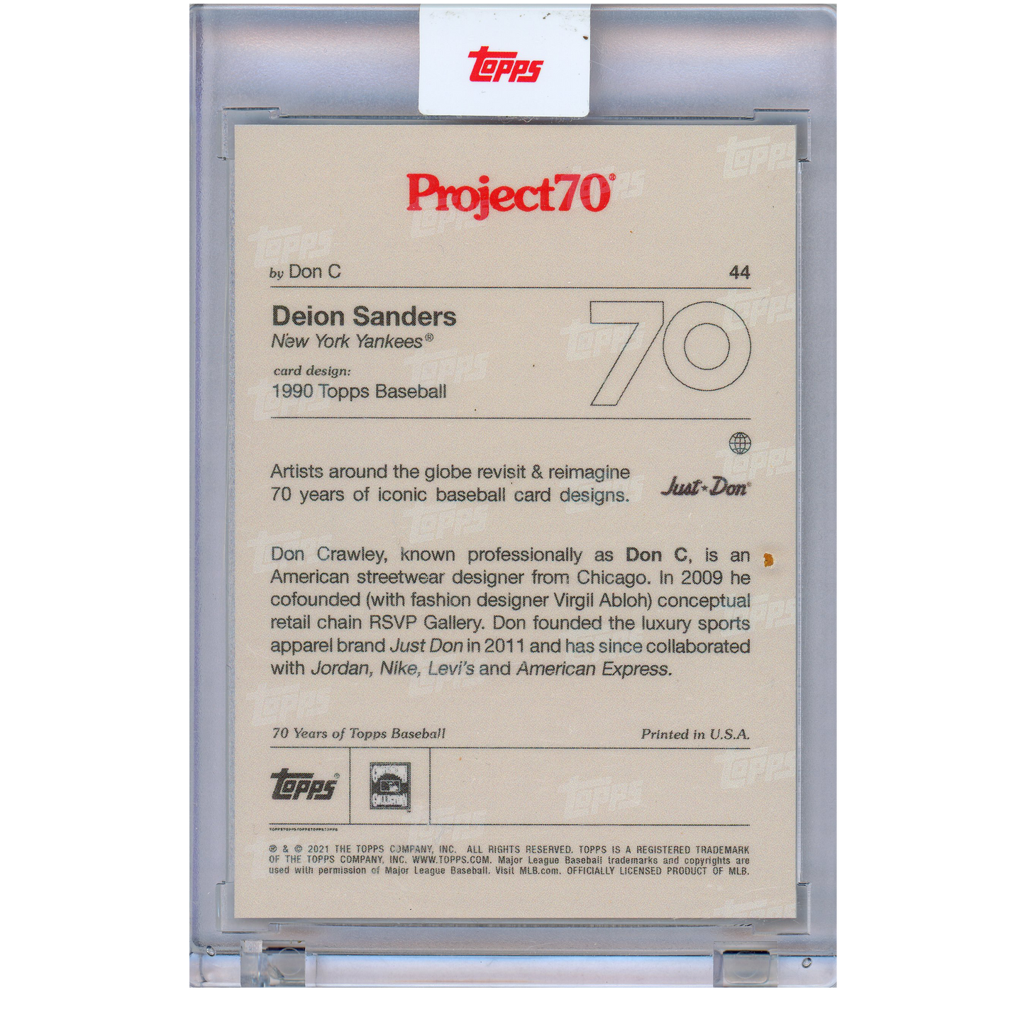 2021 Topps Project 70 Deion Sanders