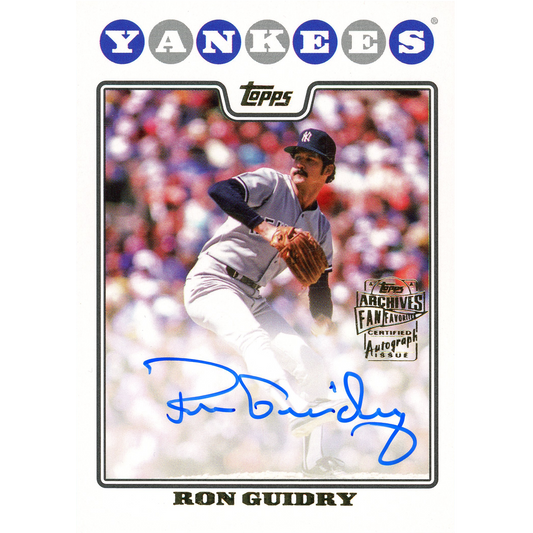 2023 Topps Archives Ron Guidry Autograph