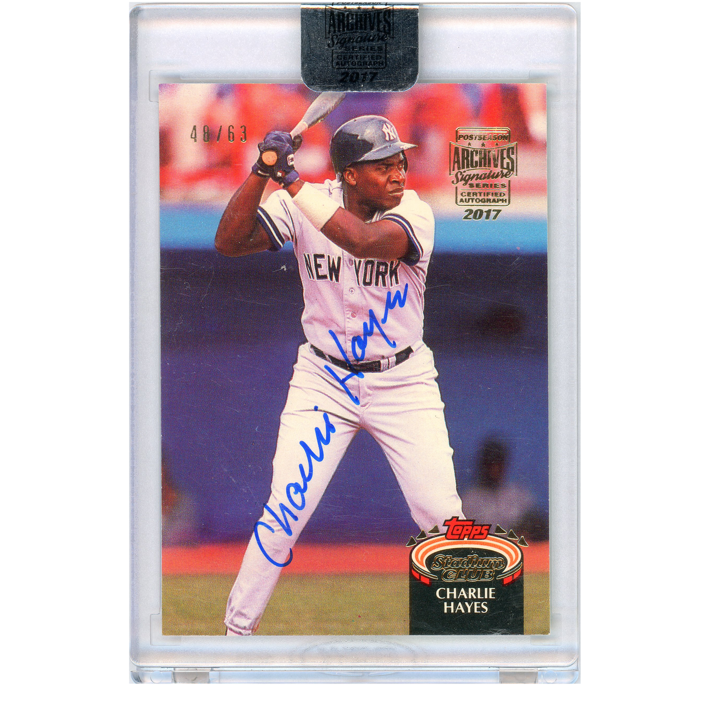 2017 Topps Archives Signature Series Charlie Hayes Autograph
