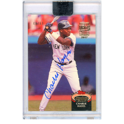 2017 Topps Archives Signature Series Charlie Hayes Autograph