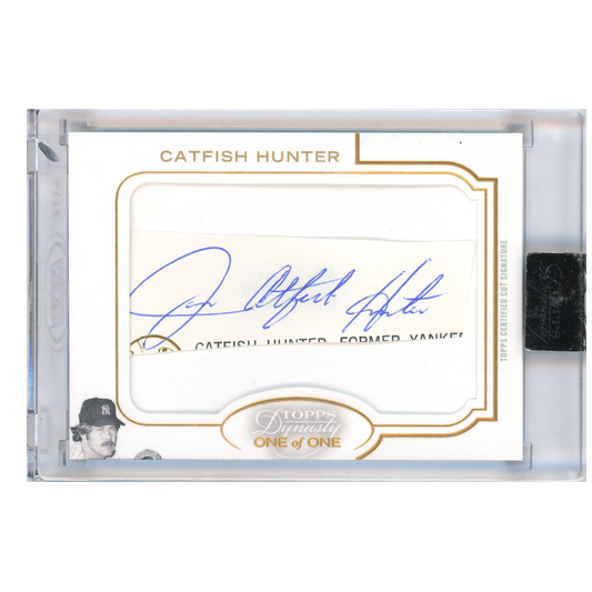 2020 Topps Dynasty Catfish Hunter Autograph