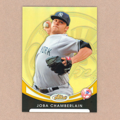 2010 Topps Finest Joba Chamberlain (Gold Refractor)