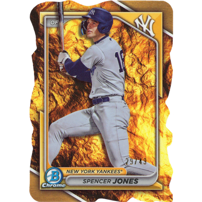 2024 Bowman Spencer Jones Chrome Prospect Die-Cut Variation