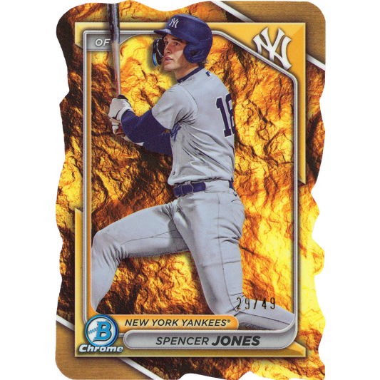 2024 Bowman Spencer Jones Chrome Prospect Die-Cut Variation
