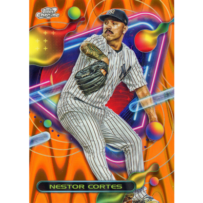 2023 Topps Cosmic Chrome Nestor Cortes (Orange Galactic)