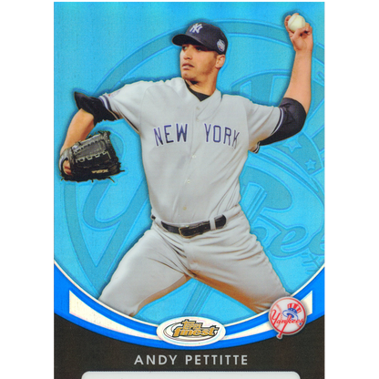2010 Topps Finest Andy Pettitte (Blue Refractor)