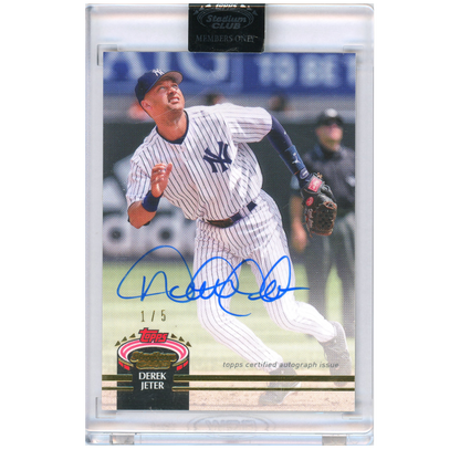2022 Topps Stadium Club Members Only Derek Jeter Autograph
