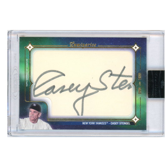 2023 Topps Luminaries Casey Stengel Cut Autograph
